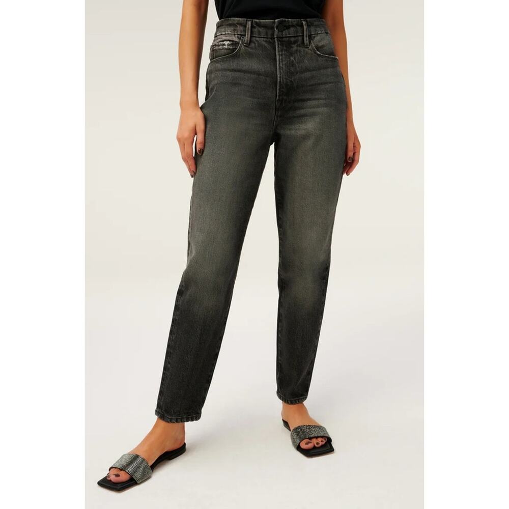 Good American Good Mom High Waist Jeans Grey NWT